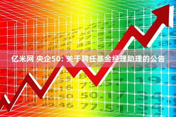 亿米网 央企50: 关于聘任基金经理助理的公告