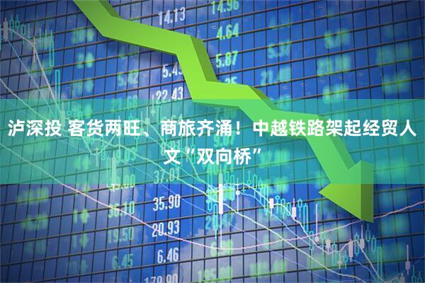 泸深投 客货两旺、商旅齐涌！中越铁路架起经贸人文“双向桥”
