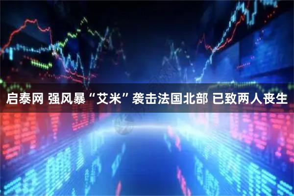启泰网 强风暴“艾米”袭击法国北部 已致两人丧生